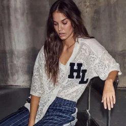 Haute L'amitié t-shirt - Court Lace pearl