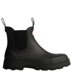 Hunter gummistøvler - Unisex Elements Elastic Chelsea blk/black