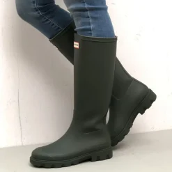 Hunter gummistøvler - Unisex Downpour Tall dov/dark olive