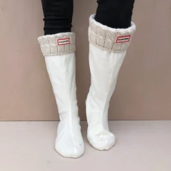 Hunter strømper - Stitch Cable Tall Boot hunter white