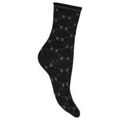 Hype The Detail strømper - 3-21550-75-9003 black/silver/brown