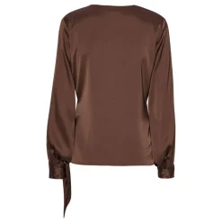 Karmamia Copenhagen bluse - Ines semi rich brown