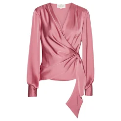 Karmamia Copenhagen bluse - Ines semi rich velvet pink