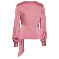 Karmamia Copenhagen bluse - Ines semi rich velvet pink
