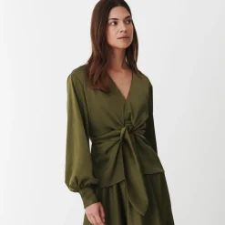 Karmamia Copenhagen bluse - Blair semi rich olive