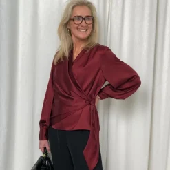 Karmamia Copenhagen bluse - Ines bordeaux