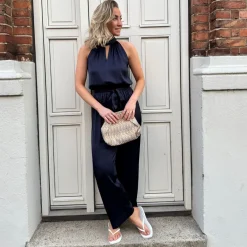 Karmamia Copenhagen buksedragt - Delia Jumpsuit semi rich ink blue
