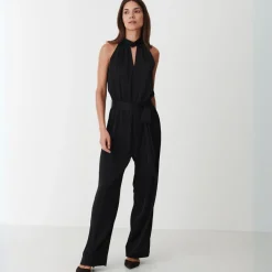 Karmamia Copenhagen buksedragt - Delia Jumpsuit semi rich black