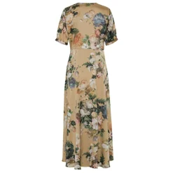Karmamia Copenhagen kjole - Faye Maxi taupe bloom