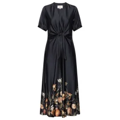 Karmamia Copenhagen kjole - Faye Maxi black blossom
