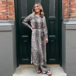 Karmamia Copenhagen kjole - Jean nude leopard
