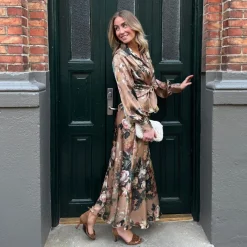 Karmamia Copenhagen nederdel - Savannah tan bloom