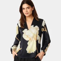 Karmamia Copenhagen skjorte - Jody gold maxi flower