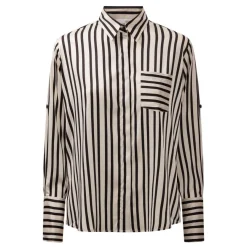 Karmamia Copenhagen skjorte - Mason black stripe