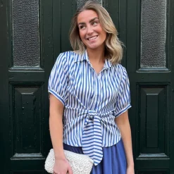 Karmamia Copenhagen skjorte - Lee Short sailor stripe