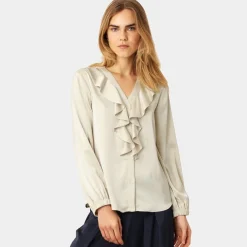 Karmamia Copenhagen skjorte - Sophia semi rich porcelain