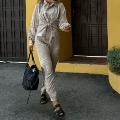 Karmamia Copenhagen skjorte - Lee pearl paisley jacquard