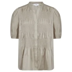 Leveté Room skjorte - ISLA SOLID 137 1195/island fossil