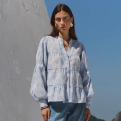 Leveté Room skjorte - Pisa 2 6262C/heather combi