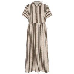 Lollys Laundry kjole - Aliya Maxi dark mokka