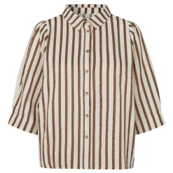 Lollys Laundry skjorte - Bono SS dark mokka