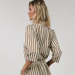 Lollys Laundry skjorte - Bono SS dark mokka
