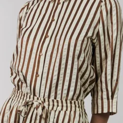 Lollys Laundry skjorte - Bono SS dark mokka