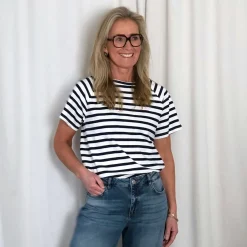 Lollys Laundry t-shirt - Liz SS 80 stripe