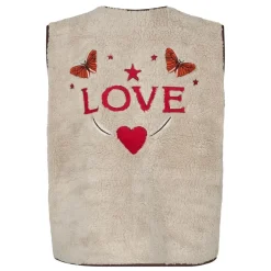 Lollys Laundry vest - Jace Love beige