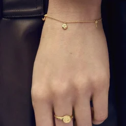 Maanesten armbånd - 8691A Lysander guldbelagt