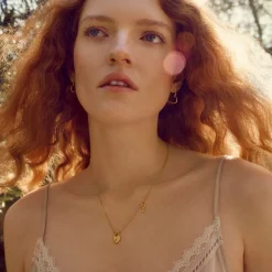 Maanesten halskæde - 2704A Imena guldbelagt