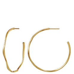 Maanesten øreringe - 9863A Echo Grande guldbelagt