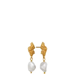 Maanesten øreringe - 9698A Frigg guldbelagt