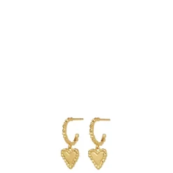 Maanesten øreringe - 10054A Rosalinde guldbelagt