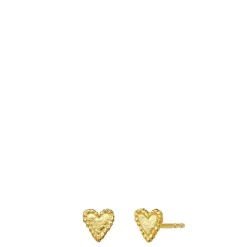 Maanesten øreringe - 10059A Rouge guldbelagt