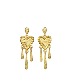 Maanesten øreringe - 10053A Trista guldbelagt