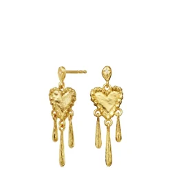 Maanesten øreringe - 10053A Trista guldbelagt