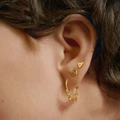 Maanesten øreringe - 9943A Tutu guldbelagt