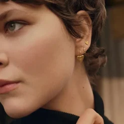 Maanesten øreringe - 9943A Tutu guldbelagt