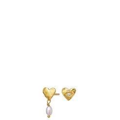 Maanesten øreringe - 9838A Vesta guldbelagt