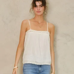 M.A.B.E top - Dacy Emb ecru