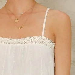 M.A.B.E top - Dacy Emb ecru