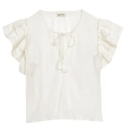 M.A.B.E top - Mina Emb S/S ecru