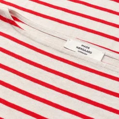 Mads Nørgaard bluse - Pablo Gabi LS vanilla ice/fiery red