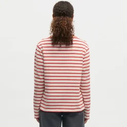 Mads Nørgaard bluse - Pablo Gabi LS vanilla ice/fiery red