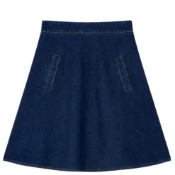 Mads Nørgaard nederdel - Luke Denim Stelly mid blue denim