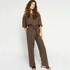 Mos Mosh bluse - Rikas Roy coffee quartz