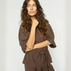 Mos Mosh bluse - Rikas Roy coffee quartz