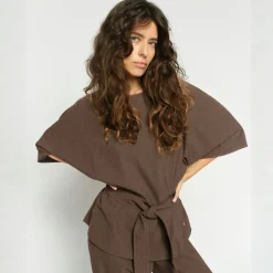 Mos Mosh bluse - Rikas Roy coffee quartz