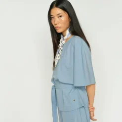 Mos Mosh bluse - Rikas Roy light blue